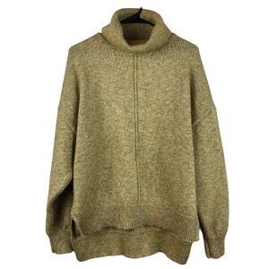H & M Sweater Women’s Small Oversized Wool Polyester Blend Turtle Neck